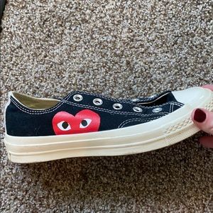 Comme de garcon low tops WORN ONCE.